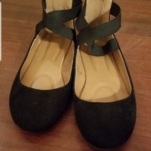 Black Suede Flats